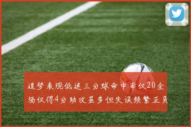 追梦表现低迷三分球命中率仅20全场仅得4分助攻虽多但失误频繁正负值惨淡